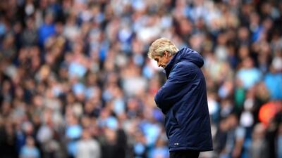 Manchester City manager Manuel Pellegrini reacts during his team's 1-0 loss to Stoke City in the Premier League on Saturday. Carl Court / AFP