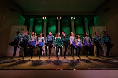 Riverdance performance at the Ireland Pavilion, Expo 2020 Dubai. Expo 2020 Dubai