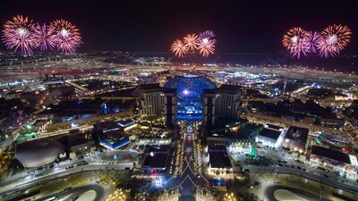 Spectacular fireworks and entertainment welcome the world to Expo 2020 Dubai on Thursday night. Photo: Expo 2020 Dubai