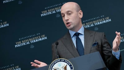 White House deputy chief of staff Stephen Miller. AFP