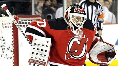 There has been no defending the play of goaltender Martin Brodeur, who has lost the starting job with the New Jersey Devils. Bill Kostroun / AP Photo