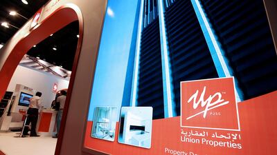 Union Properties' revenue rose more than 20 per cent during the second quarter. Pawan Singh / The National