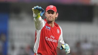 Adam Gilchrist will be the captain of the Sagittarius Strikers at the inaugural Masters Champions League. Sajjad Hassan / AFP