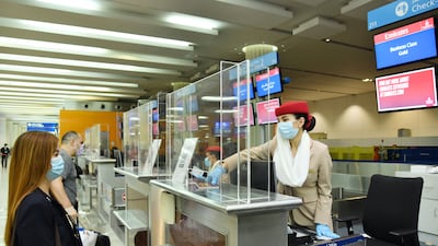 Dubai's airport operator forecasts 57 million passengers in 2022, and 28.7 million this year. Photo: Emirates Airline