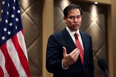 US Secretary of State Marco Rubio in Antalya, Turkey, on May 15. AFP