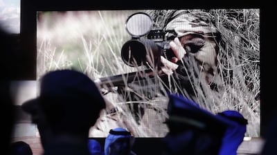 Guests during the launch of EDGE at the St Regis Saadiyat Island Resort in Abu Dhabi. Pawan Singh / The National