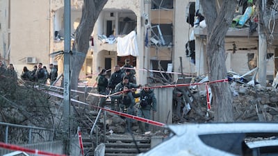 More than 100 people were injured in strikes on Israel's southern cities of Arad and Dimona. EPA