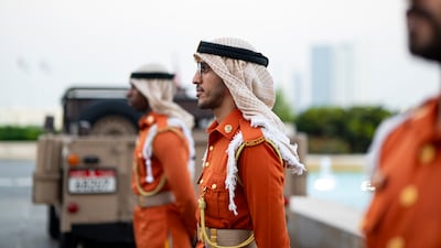 Members of the UAE Armed Forces honour guard