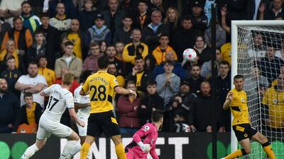 Kevin De Bruyne scores City's second goal. AP