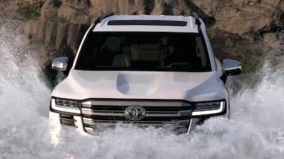 Face first into the water.