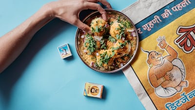 Chai Pani's sev potato dahi puri. Photo: Jack Sorokin