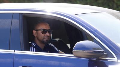 Watford goalkeeper Heurelho Gomes leaves training. Reuters