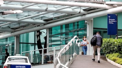 The Albert Einstein Hospital, where what would be the first case of coronavirus in Brazil was detected, in Sao Paulo, Brazil. Health authorities warned that a new analysis for the final confirmation must still be performed. EPA