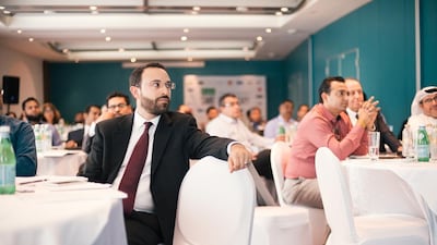 Attendees listen during Fazeela Gopalani's talk. Alex Atack for The National.