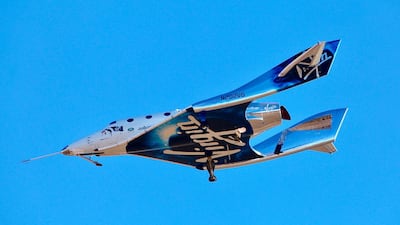 VSS Unity reached an altitude of 271,268 feet reaching the lower altitudes of space. AP