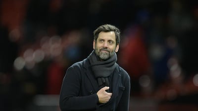 Quique Sanches Flores will take his Espanyol side to face Valencia, the club he previously played for and managed. Oli Scarff / AFP