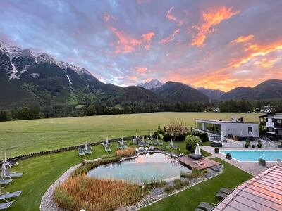 Wind down with a post-adventure open-air swim at Holzleiten Bio Wellness Hotel