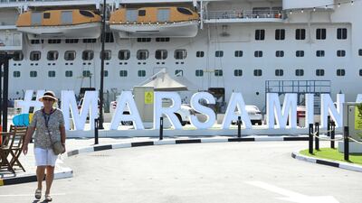 The new waterfront lifestyle destination has been designed to attract tourists arriving at the capital by cruise ship at Mina Zayed. Khushnum Bhandari for The National