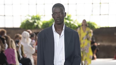 A look from the Valentino Collezione Milano show. Courtesy Valentino