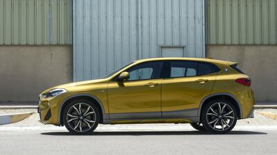 The X2 has a more car-like silhouette than much of BMW's X range. Khushnum Bhandari for The National