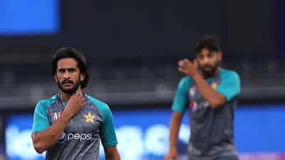 Pakistan's Hasan Ali, left, offers a lot with the ball and bat. AP