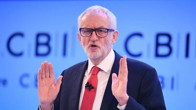Jeremy Corbyn has been criticised by Boris Johnson for being ambigous on immigration and Brexit. AP