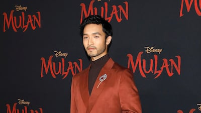 Yoson An at the world premiere of Disney's 'Mulan' at the Dolby Theatre in Hollywood on March 9, 2020. EPA
