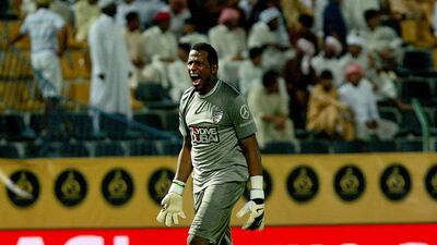 The Football Association’s decision to ban Al Ahli goalkeeper Majed Naser for six months and to fine him Dh200,000 was overturned on Tuesday night by the appeal committee. Satish Kumar / The National