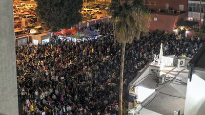 There were thousands of attendees - some of whom could not make it into the church grounds.