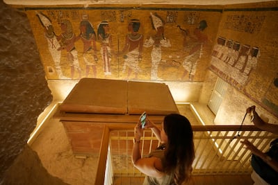 The tomb of King Tutankhamun at the Valley of the Kings in Luxor has been a major attraction for tourists. AP