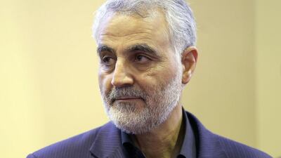 General Qassem Suleimani, the commander of the Iranian Revolutionary Guard's Quds Force, went to Moscow to discuss the Syrian conflict. Mehdi Ghasemi / AFP
