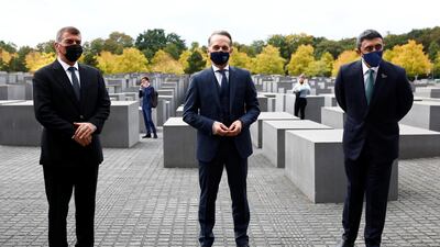 The pair are due to hold a bilateral meeting later on Tuesday. Reuters