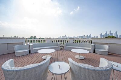 City skyline views from the villa's roof terrace. Courtesy The Urban Nest