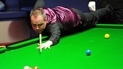 John Higgins lines up for his shot at The Crucible. There were match fixing claims against him but withdrawn.