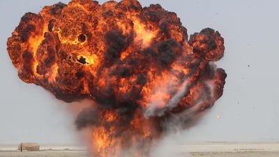 An Iranian army military drill in the coastal region of Makran in southeastern Iran. AFP / Iranian Army office