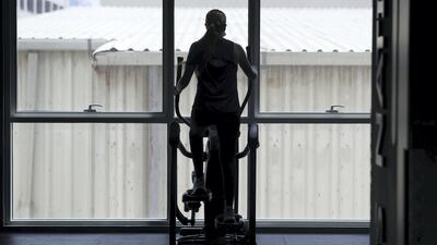 Indoor sporting facilities and gyms in Abu Dhabi have been permitted to reopen . Chris Whiteoak / The National