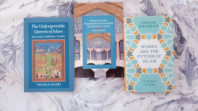 Books such as 'The Unforgettable Queens of Islam' by Shahla Haeri and 'Women are the Future of Islam' by Sherin Khankan highlight women's stories. Hafsa Lodi