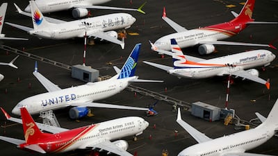 Airplanes at King County International Airport-Boeing Field in Seattle, US. Progress towards net zero has slowed by fuel shortages and weak policy support. Reuters