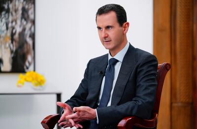 Syrian President Bashar Al Assad said his countrymen had billions of dollars in deposits tied up by Lebanon's economic crisis. AP