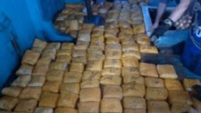 Dubai Police have foiled an attempt to smuggle 145kg of heroin worth more than Dh10 million in international waters off the African coast. Courtesy Dubai Police