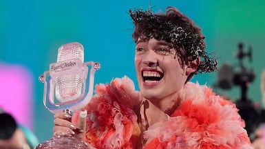 Swiss singer and rapper Nemo won the Eurovision Song Contest in May 2024. AP Photo