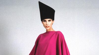 A dress design from 1990 by Pierre Cardin. Courtesy Pierre Cardin Museum