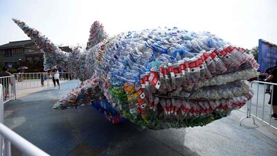 Some 12 million tonnes of plastic, mostly in the form of single-use packaging, are dumped into the world's oceans per year creating an ecological nightmare. AFP