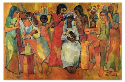 Paul Guiragossian, Noces (Wedding), 1958-1959. Photo: Christie's