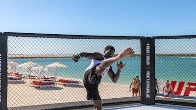 Jared Cannonier, prepares for his middleweight bout against Robert Whittaker. Courtesy UFC