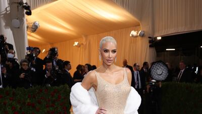 The dress is the exact piece Marilyn Monroe wore to sing 'Happy Birthday' to US president John F Kennedy on his 45th birthday in 1962. EPA