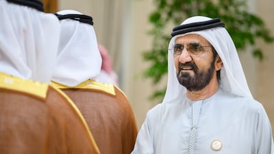 Sheikh Mohammed bin Rashid, Vice President and Ruler of Dubai, said the new budget confirms the emirate's 'interest in promoting sustainable economic growth'. Photo: UAE Presidential Court