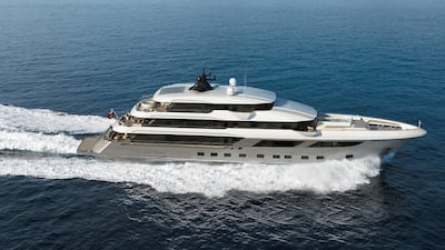 The world’s largest superyacht made of composite material has been launched in Dubai built by Gulf Craft, a shipbuilding company.