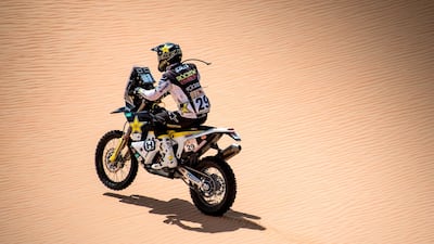 Andrew Short in action on the bikes category. All images courtesy of Abu Dhabi Desert Challenge