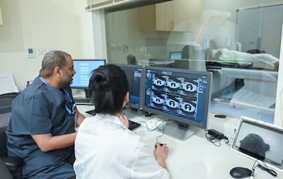 The new cancer centre aims to treat more than 200 patients each week. Sheikh Shakhbout Medical City. Photo: SSMC